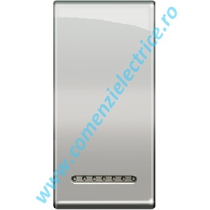 CAPAC TASTA ZAMAK CROM 1 MODUL LIVING LIGHT BTICINO