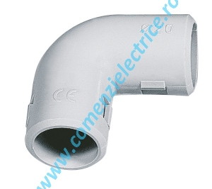 COT PVC MIC 90 DIAMETRU 16MM IP40 GRI