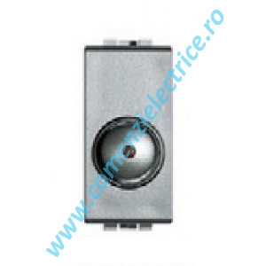 DIMMER (VARIATOR) ROTATIV 50 - 500W 1 MODUL ALUMINIU LIVING LIGHT BTICINO