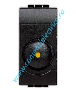 DIMMER (VARIATOR) ROTATIV 50 - 500W 1 MODUL ANTRACIT LIVING LIGHT BTICINO