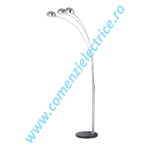 Lampadar Dann 955DANN3F nichel satinat 3xE27 A++