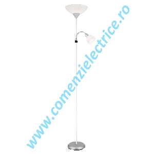 Lampadar Floor EU8969SI argintiu E27 1x60W E14 1x25W