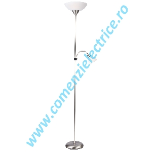 Lampadar Floor EU9969SS argintiu E27 1x60W E14 1x25W