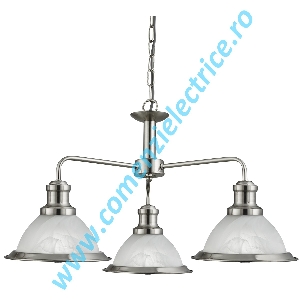 Pendul Bistro 1593-3SS satin silver E27 3x40W