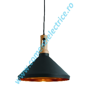 Pendul conic Pendants 7051BK negru E27 60W