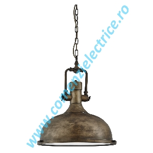 Pendul Industrial Pendants 1322BG aur negru E27 60W