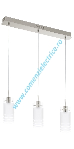 Pendul Melegro 94454 nichel satinat LED 3x6W 1800LM