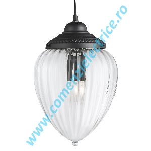 Pendul Pendants 1091BK negru E27 60W