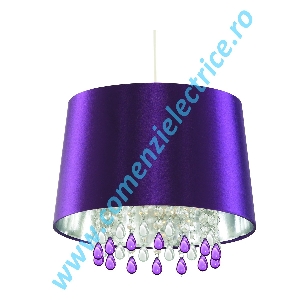 Pendul Pendants CL7026PUCW matase violet E27 60W