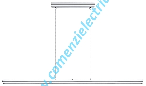 Pendul Terros 93565 crom LED 18W 1300LM