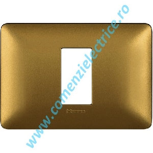 PLACA (RAMA) ORNAMENT BTICINO MATIX, 1 MODUL, AURIU