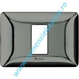 PLACA (RAMA) ORNAMENT BTICINO MATIX, 1 MODUL, CROM LUCIOS