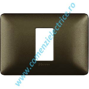 PLACA (RAMA) ORNAMENT BTICINO MATIX, 1 MODUL, TITANIU