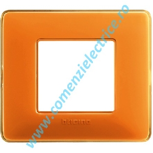 PLACA (RAMA) ORNAMENT BTICINO MATIX, 2 MODULE, AMBRA