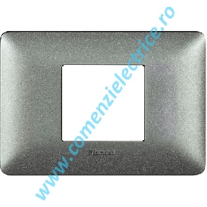 PLACA (RAMA) ORNAMENT BTICINO MATIX, 2/3 MODULE, ALB VAR