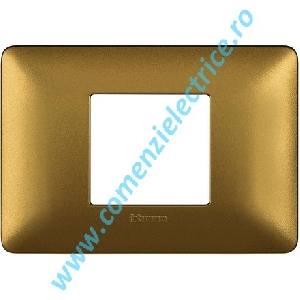 PLACA (RAMA) ORNAMENT BTICINO MATIX, 2/3 MODULE, AURIU