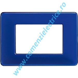 PLACA (RAMA) ORNAMENT BTICINO MATIX, 3 MODULE, COBALT