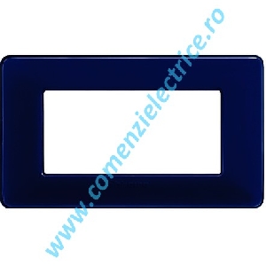 PLACA (RAMA) ORNAMENT BTICINO MATIX, 4 MODULE, COBALT