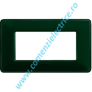 PLACA (RAMA) ORNAMENT BTICINO MATIX, 4 MODULE, SMARALD