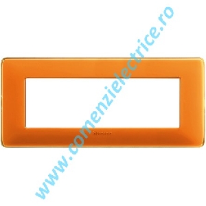 PLACA (RAMA) ORNAMENT BTICINO MATIX, 6 MODULE, AMBRA