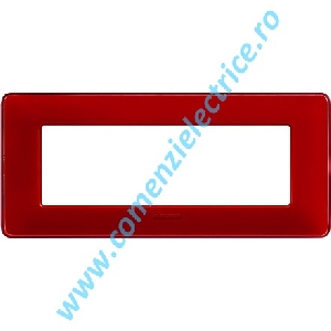 PLACA (RAMA) ORNAMENT BTICINO MATIX, 6 MODULE, CORAL