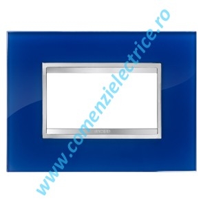 PLACA (RAMA) ORNAMENT GEWISS CHORUS FLAT STICLA, 4 MODULE, BLEU MARINE