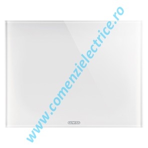 PLACA (RAMA) ORNAMENT GEWISS CHORUS ICE TOUCH KNX, 6 SIMBOLURI, ALB