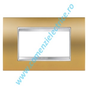 PLACA (RAMA) ORNAMENT GEWISS CHORUS LUX, 4 MODULE, AURIU