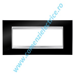 PLACA (RAMA) ORNAMENT GEWISS CHORUS LUX, 6 MODULE, NEGRU