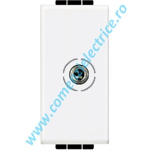 PRIZA (CONECTOR) AUDIO VIDEO JACK 3.5 1 MODUL ALB LIVING LIGHT BTICINO