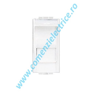 PRIZA DATE/TELEFON RJ45 CAT6 FTP 1 MODUL ALB LIVING LIGHT BTICINO