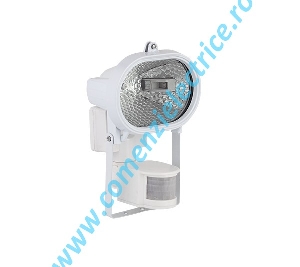 PROIECTOR LED VEGA CU SENZOR J-118 MODEL HALOGEN CU SURSA LED 7.5W ALB IP65