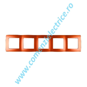 RAMA DECORATIVA ELMARK CITY 5 POSTURI ORANGE METALIC