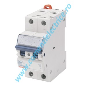 SIGURANTA AUTOMATA 2P GEWISS, 20A, 4.5KA, CURBA C, 2 MODULE