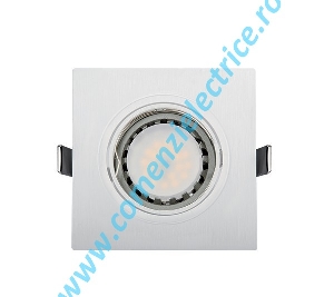 SPOT CU LED PATRAT 5.5W E14/E27 2700K 93/93X109X73 ALB IP40