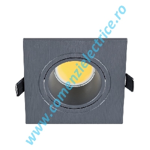 SPOT CU LED PATRAT 7W GU10 4000K 93/93X110X73 GRAFIT IP40