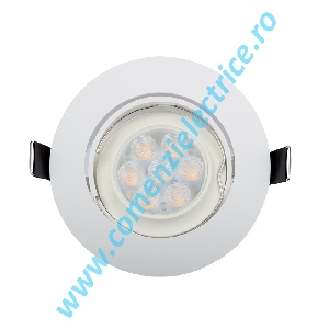 SPOT CU LED ROTUND 6W E14/E27 2700K 90X109X73 ALB IP40