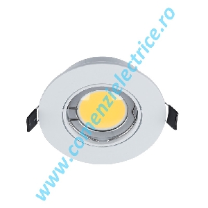 SPOT CU LED ROTUND 7W GU10 4000K 90X95X73 ALB IP40