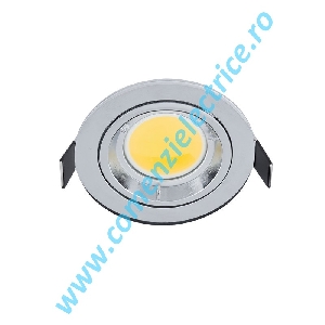 SPOT CU LED ROTUND 7W GU10 4000K 90X95X73 CROM IP40