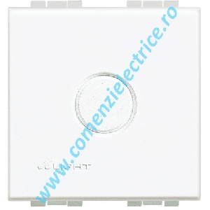 TASTA FALSA CU PREDECUPAJ 2 MODULE ALB LIVING LIGHT BTICINO