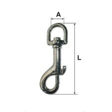 CARABINA BRELOC CU ARC SI INEL ROTATIV 14X76MM