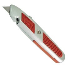 CUTTER METALIC GUMAT CU LAMA RETRACTABILA - 62MM X 5