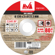 DISC ABRAZIV PENTRU PIATRA / D[MM]: 115; B[MM]: 3