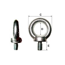 INEL CU SURUB INCORPORAT M12 / 30MM/50MM