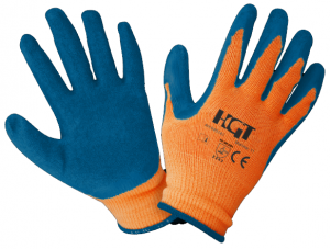 MANUSI LATEX TRICOTATE ALBASTRE / L[MM]: 270