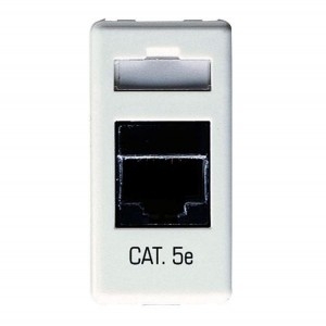 PRIZA MODULARA DATE RJ45 1M CAT.5E UTP SY/WT, IP20 GW20271