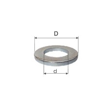 SAIBE ZINCATE INGUSTE M24 (25.1/43.5MM), 40/SET