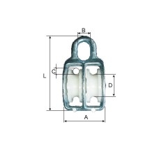 SCRIPETE DUBLU CU INEL 5X15MM/36MM / 12MM / 70MM