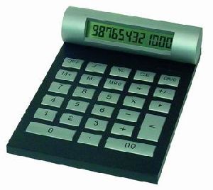 Calculator Birou forma plata 12 digits, baterie solara (PS 4009)