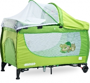 Patut pliant Grande cu vibratii 120 x 60 cm Caretero, Green